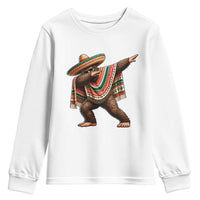 Funny Bigfoot Dabbing Cinco De Mayo Fiesta Youth Sweatshirt