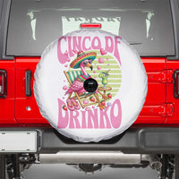 Cinco De Drinko Margarita Spare Tire Cover Funny Flamingo Fiesta