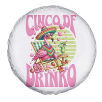 Cinco De Drinko Margarita Spare Tire Cover Funny Flamingo Fiesta