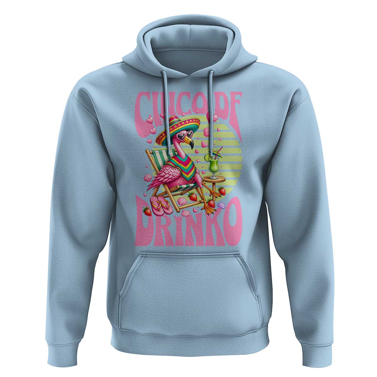 Cinco De Drinko Margarita Hoodie Funny Flamingo Fiesta