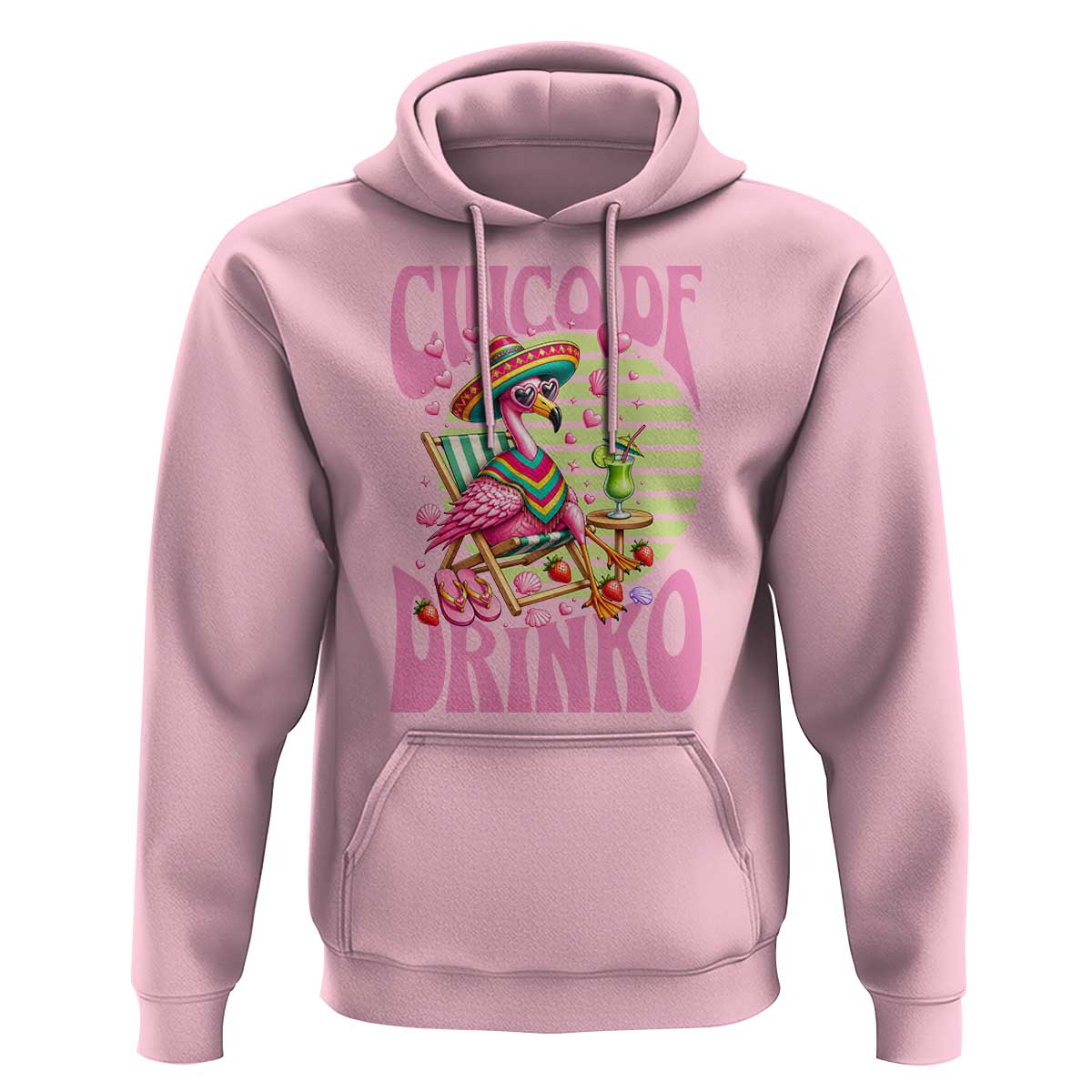 Cinco De Drinko Margarita Hoodie Funny Flamingo Fiesta