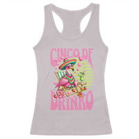 Cinco De Drinko Margarita Racerback Tank Top Funny Flamingo Fiesta