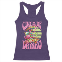Cinco De Drinko Margarita Racerback Tank Top Funny Flamingo Fiesta
