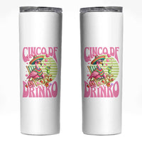Cinco De Drinko Margarita Skinny Tumbler Funny Flamingo Fiesta