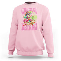 Cinco De Drinko Margarita Sweatshirt Funny Flamingo Fiesta