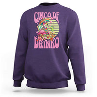 Cinco De Drinko Margarita Sweatshirt Funny Flamingo Fiesta