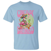Cinco De Drinko Margarita T Shirt Funny Flamingo Fiesta
