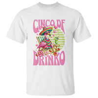 Cinco De Drinko Margarita T Shirt Funny Flamingo Fiesta