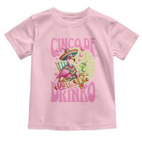 Cinco De Drinko Margarita Toddler T Shirt Funny Flamingo Fiesta