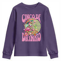Cinco De Drinko Margarita Youth Sweatshirt Funny Flamingo Fiesta