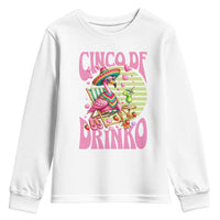 Cinco De Drinko Margarita Youth Sweatshirt Funny Flamingo Fiesta