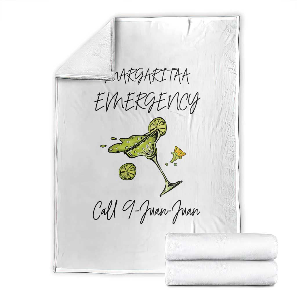 Margarita Emergency Mexican Fiesta Throw Blanket Funny Cinco de Mayo