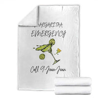 Margarita Emergency Mexican Fiesta Throw Blanket Funny Cinco de Mayo