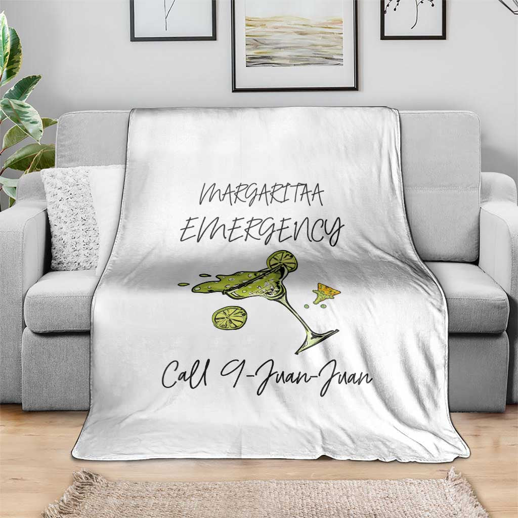 Margarita Emergency Mexican Fiesta Throw Blanket Funny Cinco de Mayo