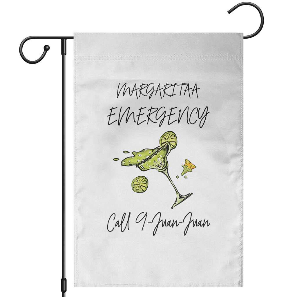 Margarita Emergency Mexican Fiesta Garden Flag Funny Cinco de Mayo