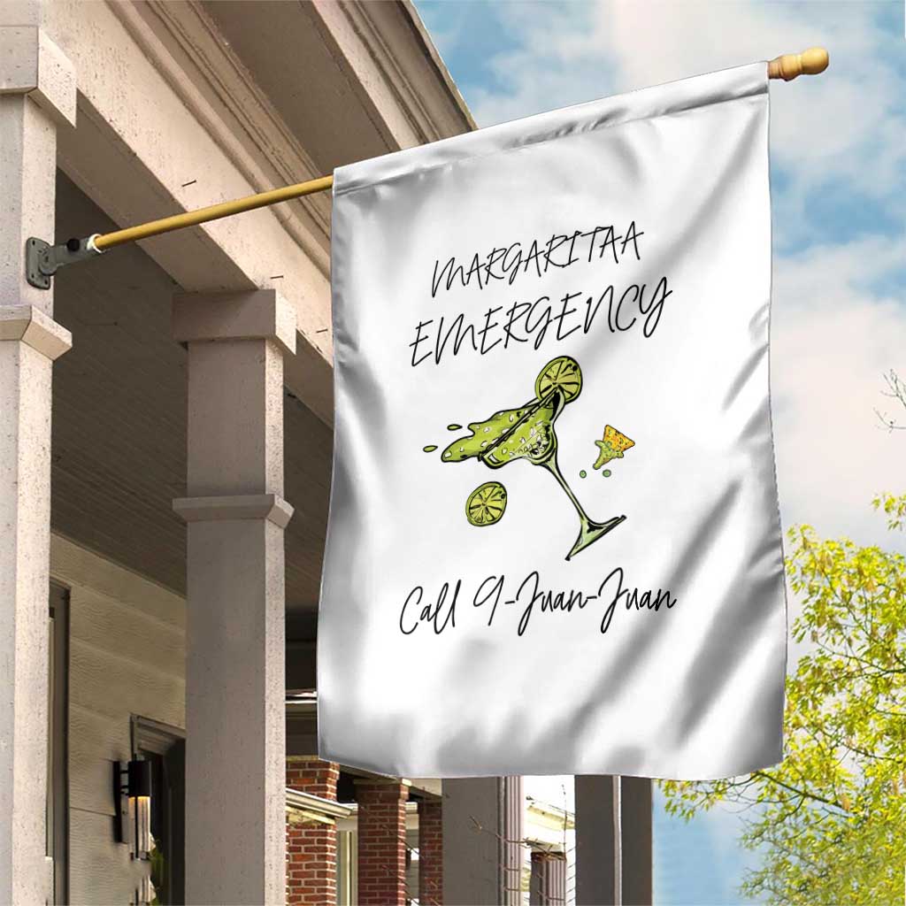 Margarita Emergency Mexican Fiesta Garden Flag Funny Cinco de Mayo