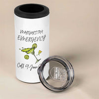 Margarita Emergency Mexican Fiesta 4 in 1 Can Cooler Tumbler Funny Cinco de Mayo