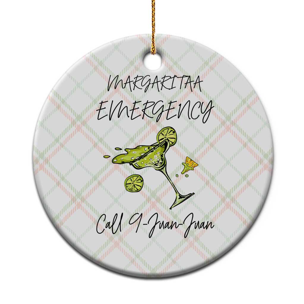 Margarita Emergency Mexican Fiesta Ceramic Ornament Funny Cinco de Mayo
