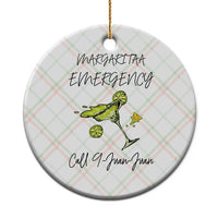 Margarita Emergency Mexican Fiesta Ceramic Ornament Funny Cinco de Mayo