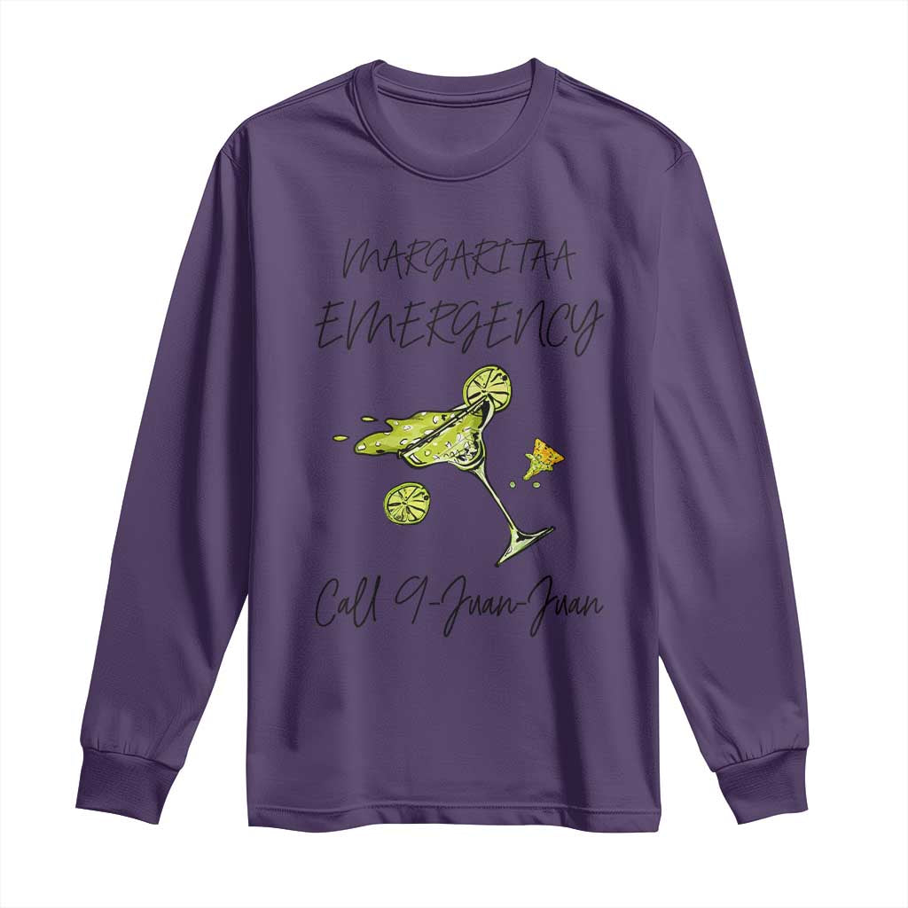 Margarita Emergency Mexican Fiesta Long Sleeve Shirt Funny Cinco de Mayo