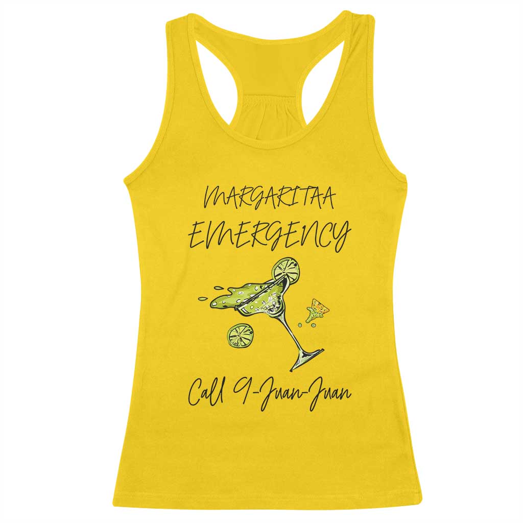Margarita Emergency Mexican Fiesta Racerback Tank Top Funny Cinco de Mayo