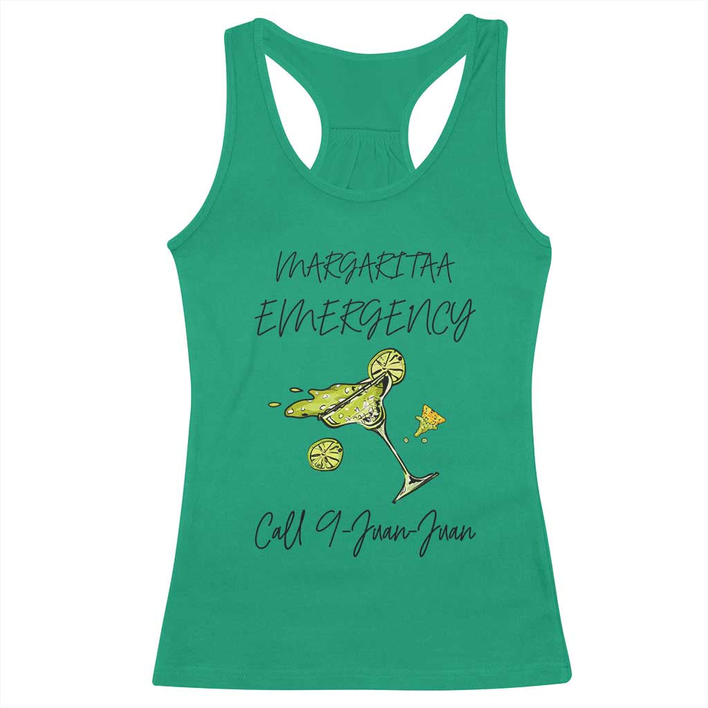 Margarita Emergency Mexican Fiesta Racerback Tank Top Funny Cinco de Mayo