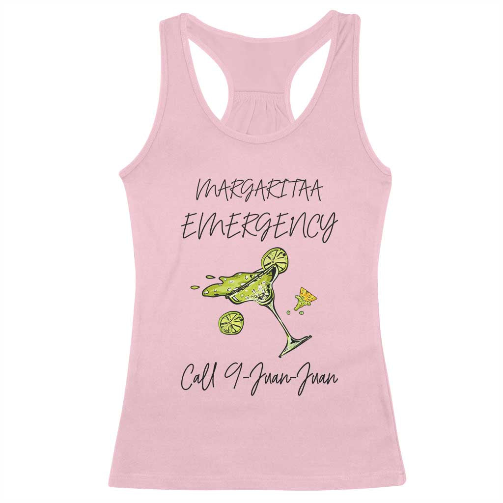 Margarita Emergency Mexican Fiesta Racerback Tank Top Funny Cinco de Mayo