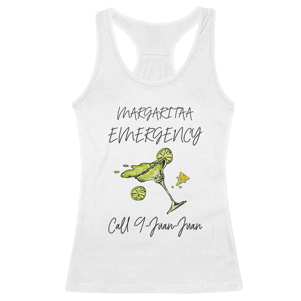 Margarita Emergency Mexican Fiesta Racerback Tank Top Funny Cinco de Mayo
