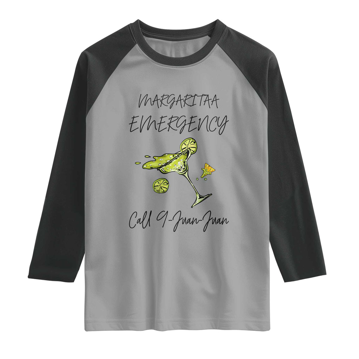 Margarita Emergency Mexican Fiesta Raglan Shirt Funny Cinco de Mayo