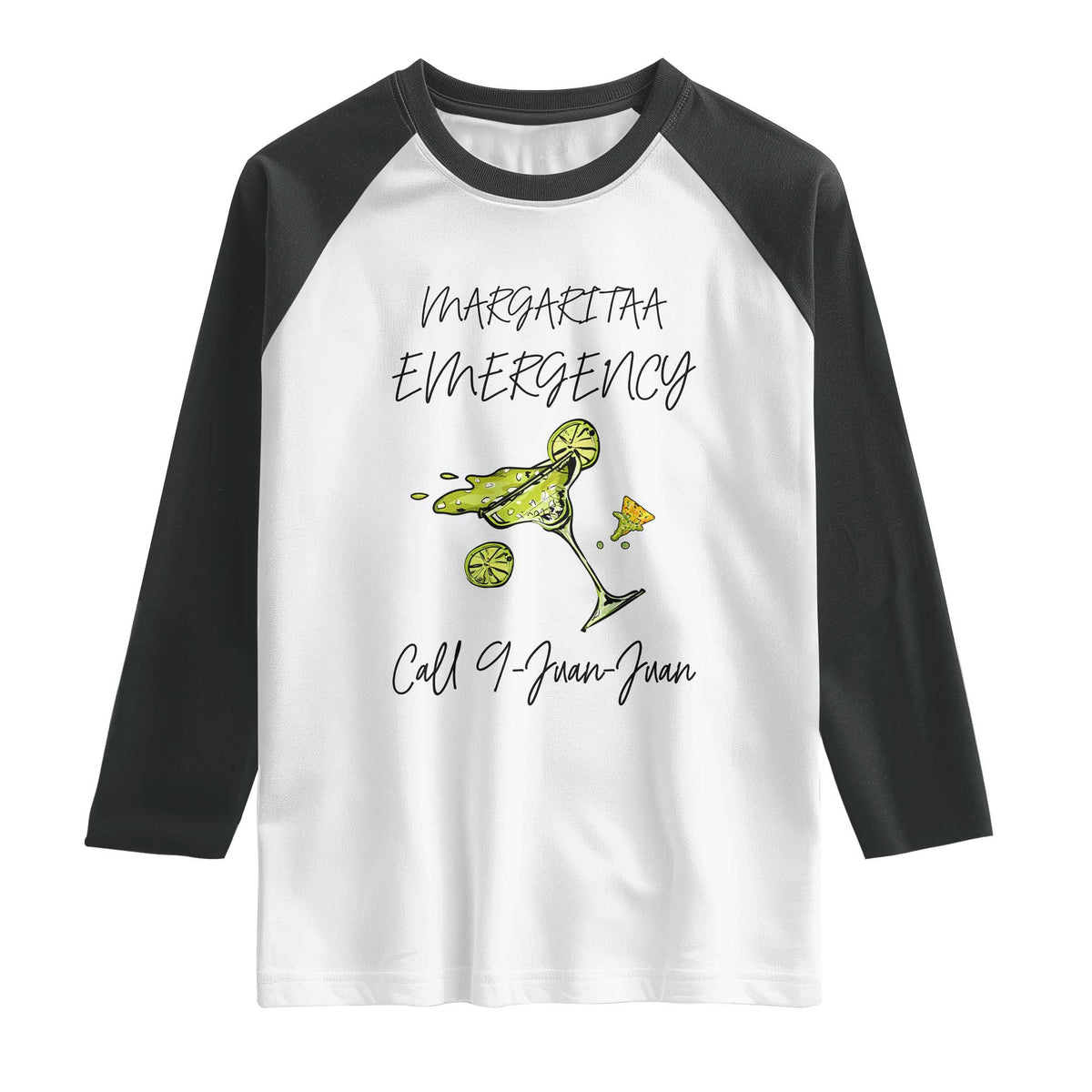 Margarita Emergency Mexican Fiesta Raglan Shirt Funny Cinco de Mayo
