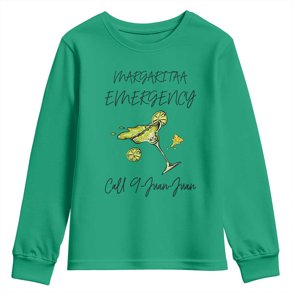 Margarita Emergency Mexican Fiesta Youth Sweatshirt Funny Cinco de Mayo