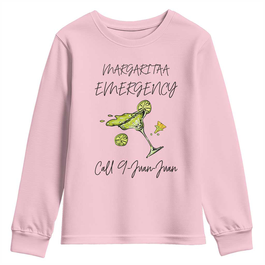 Margarita Emergency Mexican Fiesta Youth Sweatshirt Funny Cinco de Mayo