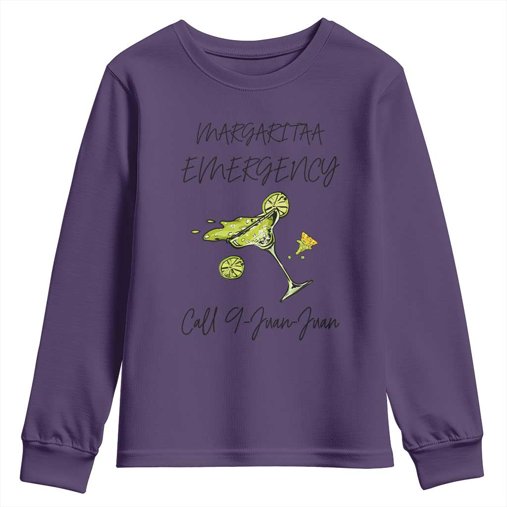 Margarita Emergency Mexican Fiesta Youth Sweatshirt Funny Cinco de Mayo