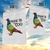 Pride Is Coo Pigeon Garden Flag Funny LGBTQ Pride Month