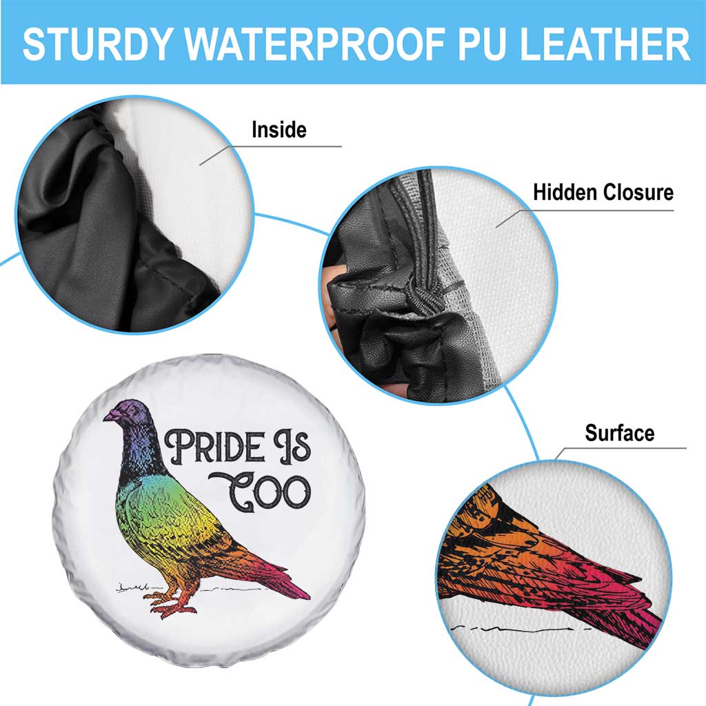 Pride Is Coo Pigeon Spare Tire Cover Funny LGBTQ Pride Month