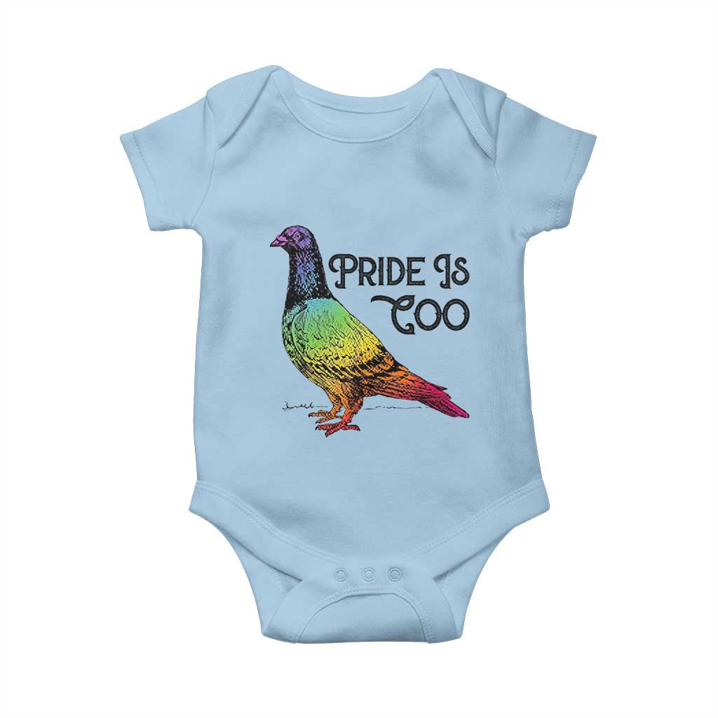 Pride Is Coo Pigeon Baby Onesie Funny LGBTQ Pride Month