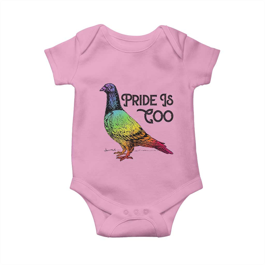 Pride Is Coo Pigeon Baby Onesie Funny LGBTQ Pride Month