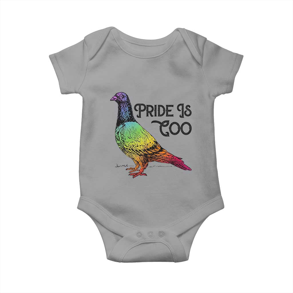 Pride Is Coo Pigeon Baby Onesie Funny LGBTQ Pride Month