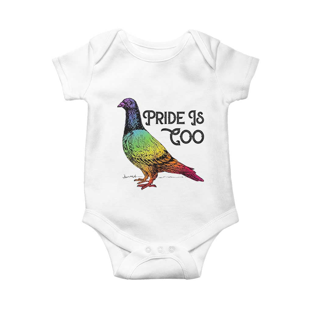Pride Is Coo Pigeon Baby Onesie Funny LGBTQ Pride Month