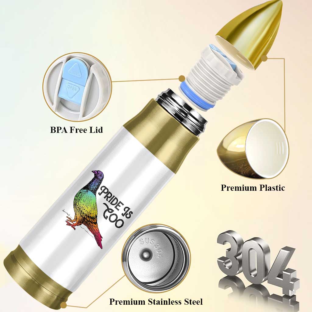 Pride Is Coo Pigeon Bullet Tumbler Funny LGBTQ Pride Month