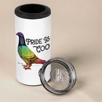 Pride Is Coo Pigeon 4 in 1 Can Cooler Tumbler Funny LGBTQ Pride Month
