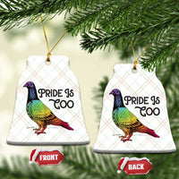 Pride Is Coo Pigeon Ceramic Ornament Funny LGBTQ Pride Month
