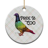 Pride Is Coo Pigeon Ceramic Ornament Funny LGBTQ Pride Month