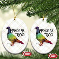 Pride Is Coo Pigeon Ceramic Ornament Funny LGBTQ Pride Month