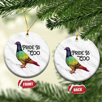 Pride Is Coo Pigeon Ceramic Ornament Funny LGBTQ Pride Month