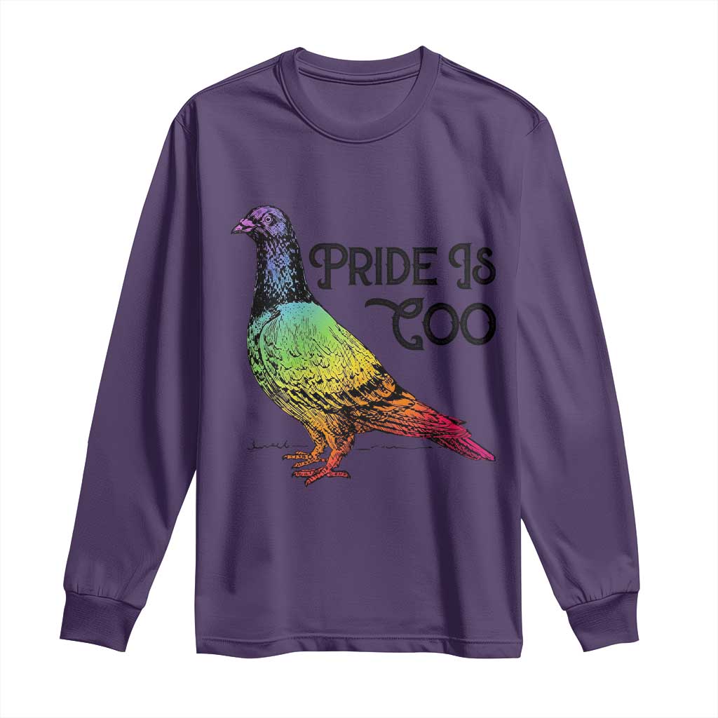 Pride Is Coo Pigeon Long Sleeve Shirt Funny LGBTQ Pride Month