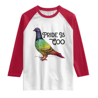 Pride Is Coo Pigeon Raglan Shirt Funny LGBTQ Pride Month
