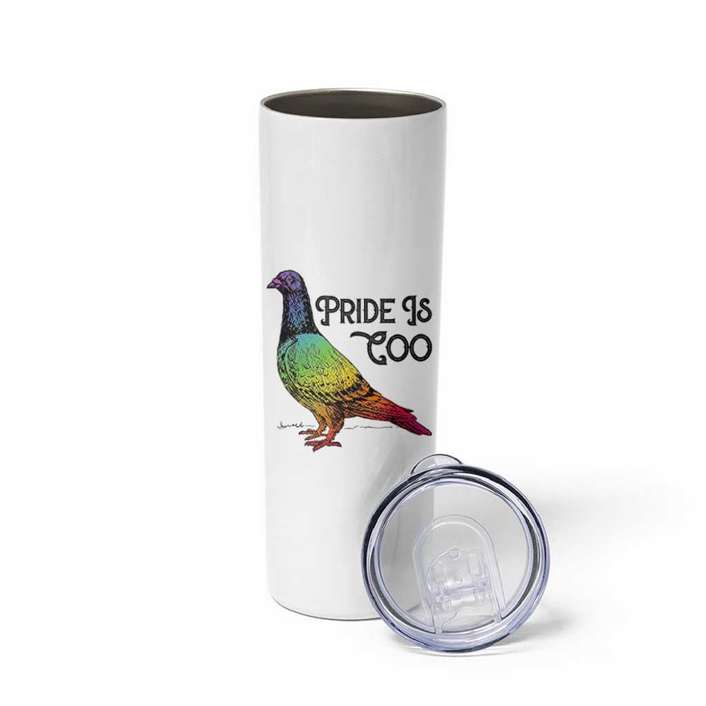 Pride Is Coo Pigeon Skinny Tumbler Funny LGBTQ Pride Month