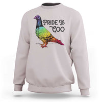 Pride Is Coo Pigeon Sweatshirt Funny LGBTQ Pride Month