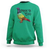 Pride Is Coo Pigeon Sweatshirt Funny LGBTQ Pride Month